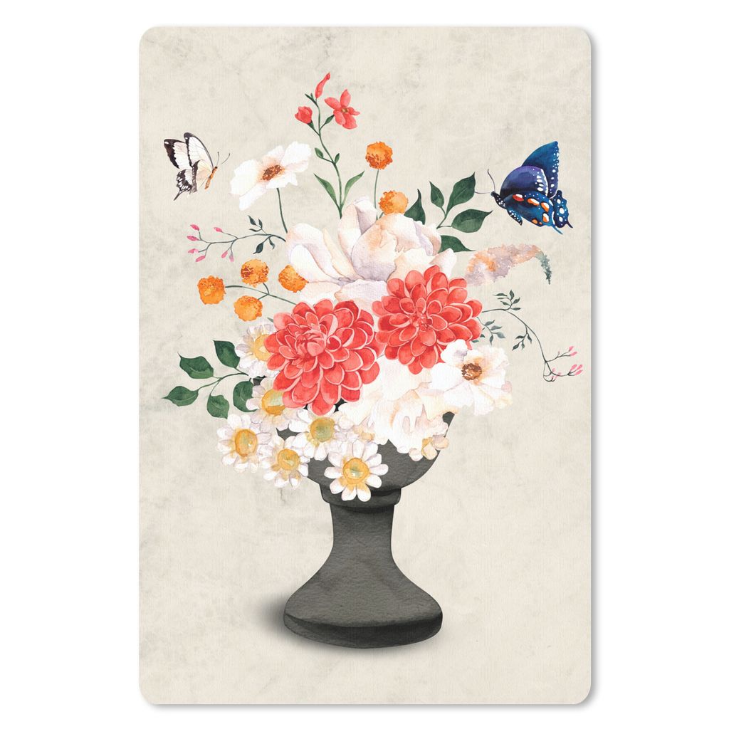 MuchoWow Mauspad Mousepad Stillleben - Aquarelle 40x60 cm - Mousepads - Maus Mat - Pad - Mausunterlage - Schreibtisch Accesoire