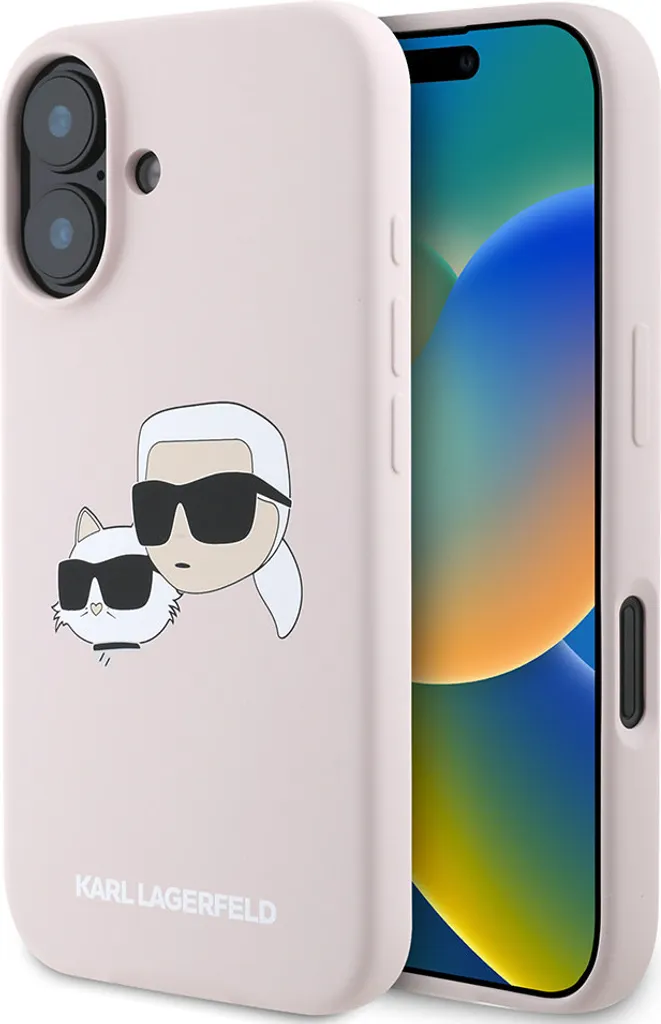 Recensione Cover iPhone 16 Karl Lagerfeld MagSafe Silicone Pink