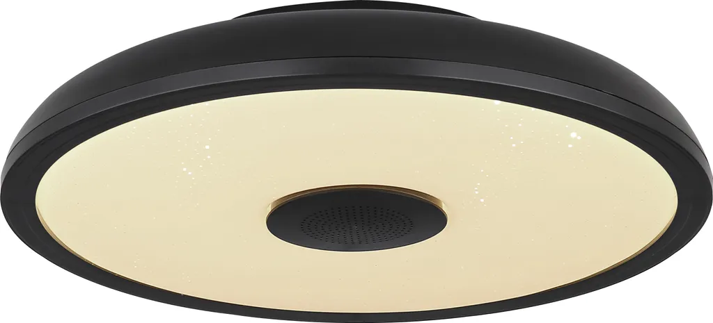 Plafonnier LED Plastique Noir Extra-Plat Globo Lighting Économique