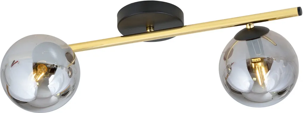 Plafonnier Double SPLENDI Graphite 2xE14 - Éclairage Design Minimaliste