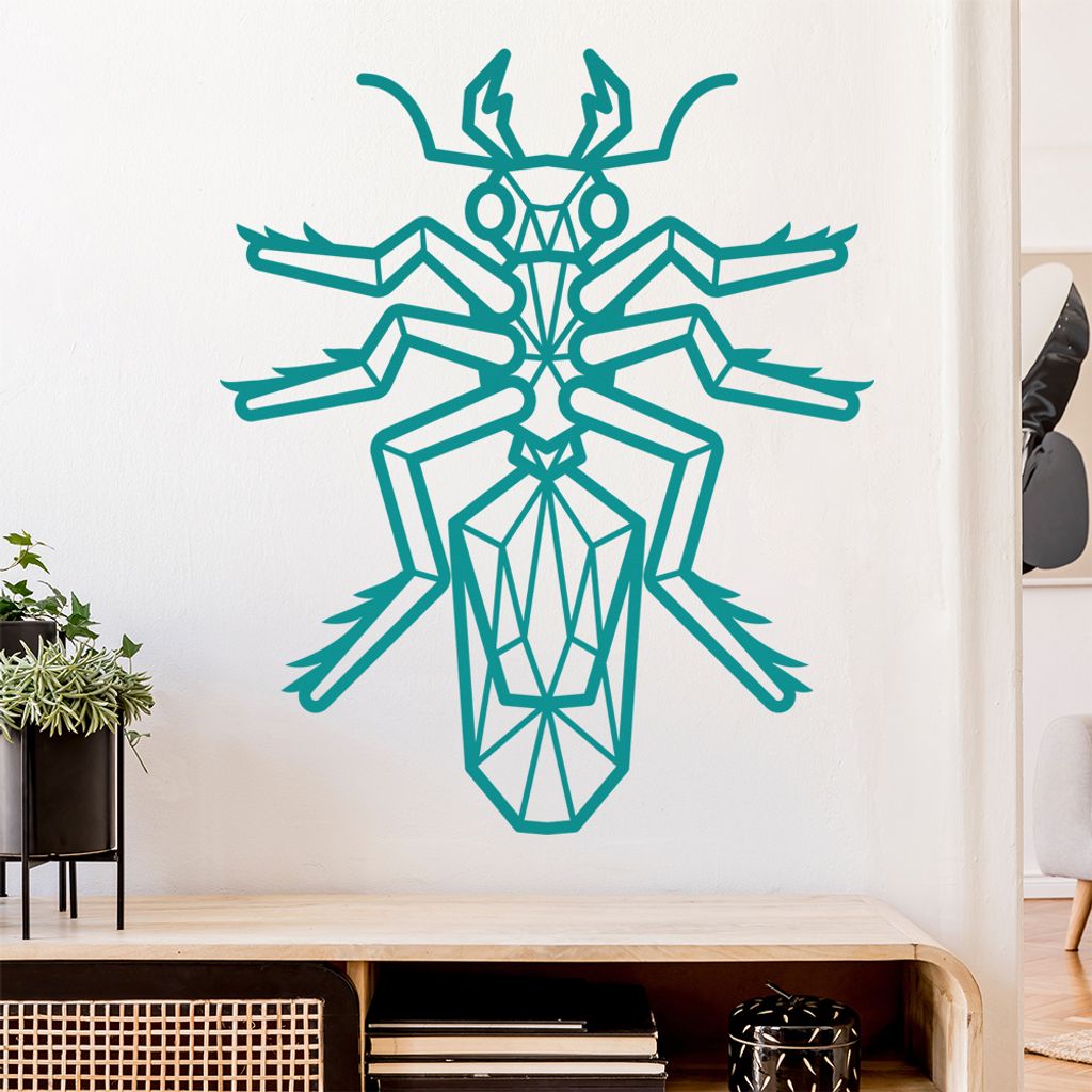 Ameisen Polygon Wandtattoo Wandaufkleber Wall Sticker - Dekoration, Küche, Wohnzimmer, Schlafzimmer, Badezimmer