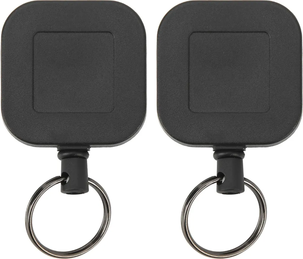 20 Portachiavi Piatti In Metallo Nero 25mm: Anelli In Acciaio Inox Per Fai Da Te, Chiavi Auto E Artigianato