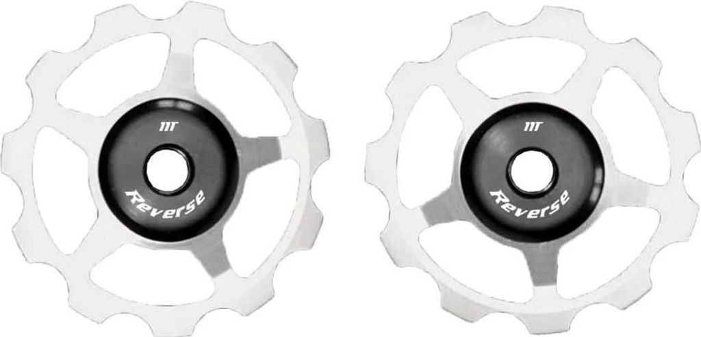 Alu Pulley Set für Colab Kettenspanner - silber