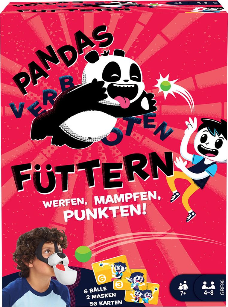 Mattel Games Pandas füttern (verboten), Kinderspiel, Produktbild 