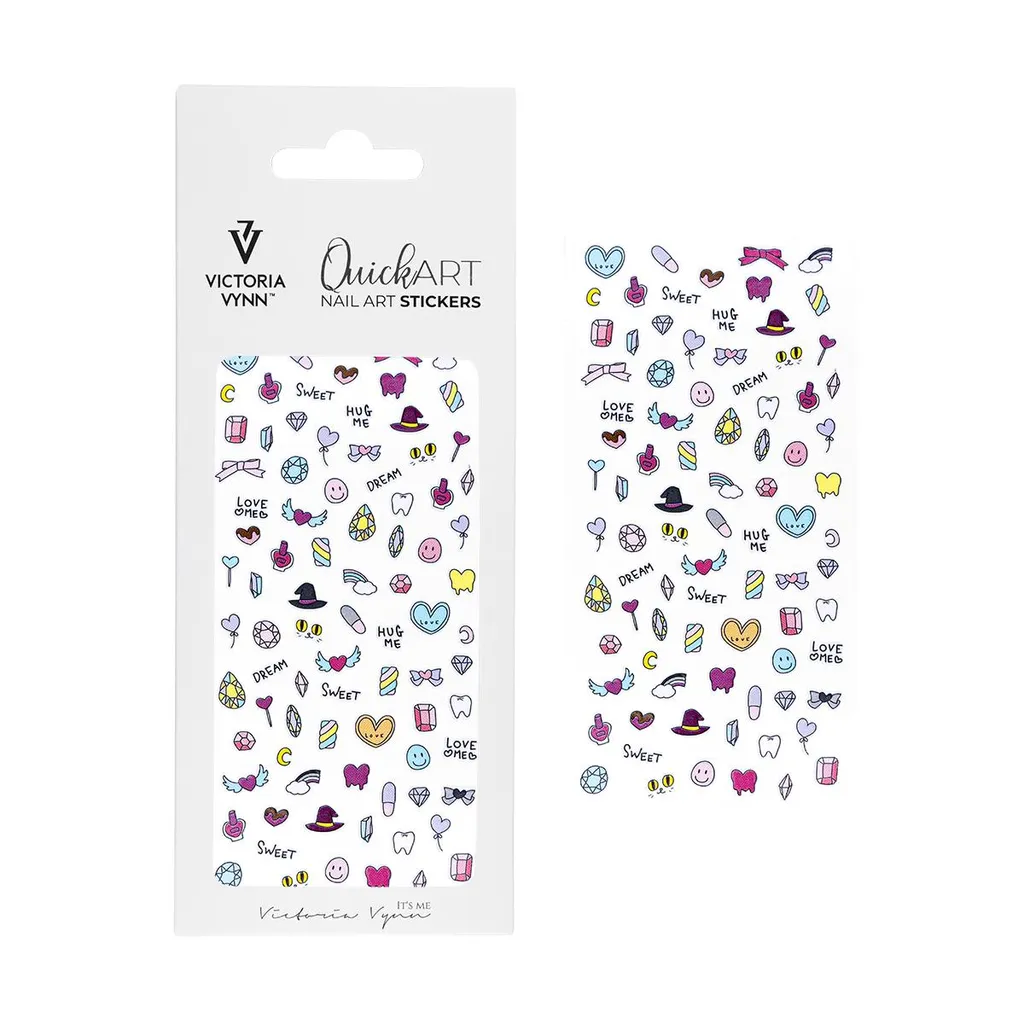 Quick Art Nail Sticker 16 Grand adhésifs haute tenue pour vos ongles