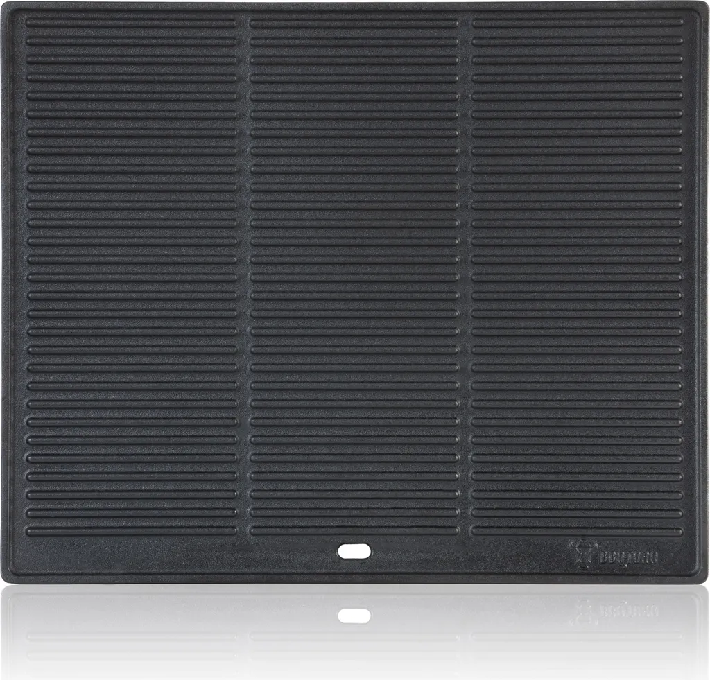 Plancha en Fonte pour Barbecue 48x39,5 cm Plaque Réversible Robuste