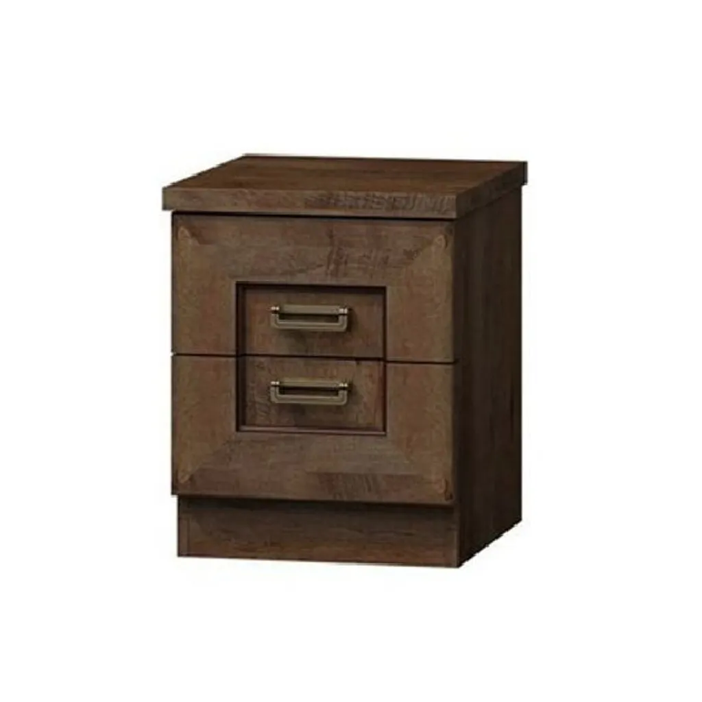 Table de chevet MERLO en chêne lefkas - Table de nuit style rustique