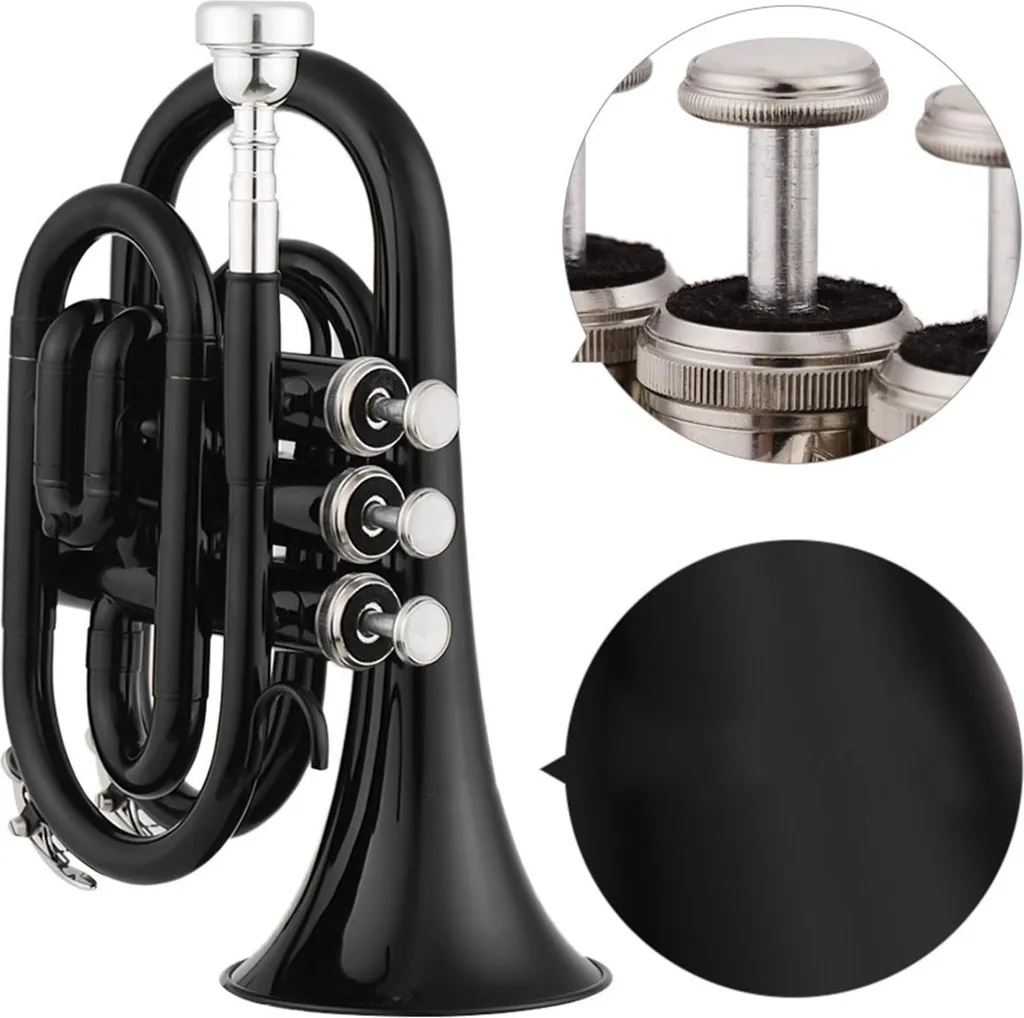 Trompette de poche Sib Compacte 5 Couleurs avec Sangle et Accessoires - 5