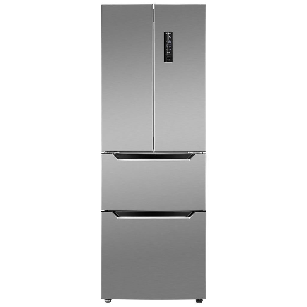 Bomann Kühlschrank mit Gefrierfach | No-Frost | 186cm Kühlschrank | MultiAirflow | 320L | Kühl Gefrierkombination No-Frost | KG 7361 inox