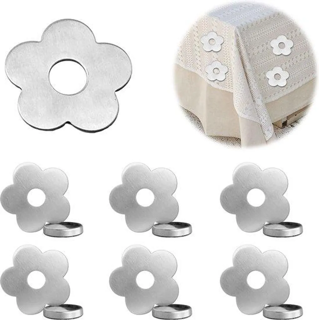 Poids de nappe magnétique en acier inoxydable pour table de jardin 4 pcs