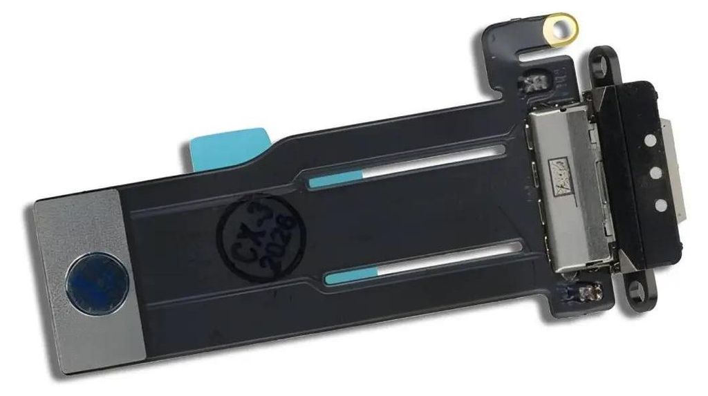Ersatz USB-C Ladebuchse mit Flexkabel für iPad Pro 13.0 (2024, 2025), Silber