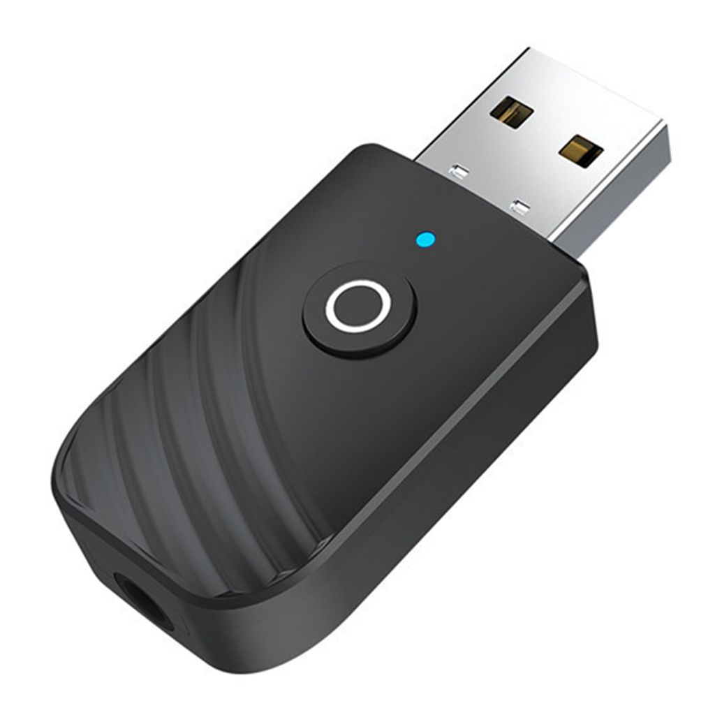 Bluetooth 5.0 Audio Sender Empfänger USB Adapter für TV Autolautsprecher Schwarz 