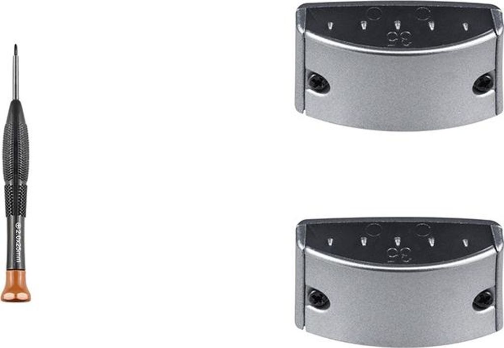 INF Kopfhörer Kopfbügel Schloss Schnalle für Bose QC35/45/SE Silber Grau 2Stk