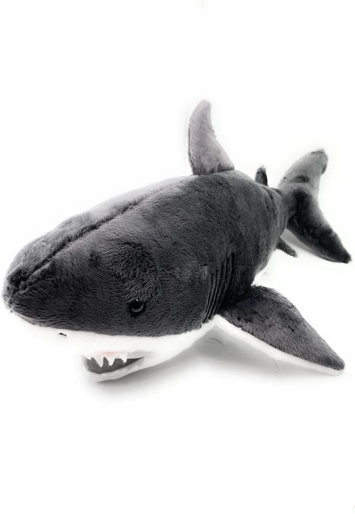 Peluche requin blanc pour rassurer un enfant au moment du coucher