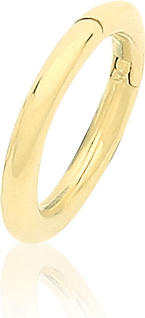 9 Karat (375) Gold Damen - Einzel Knorpel Creole - 9mm*6mm; TRS36957