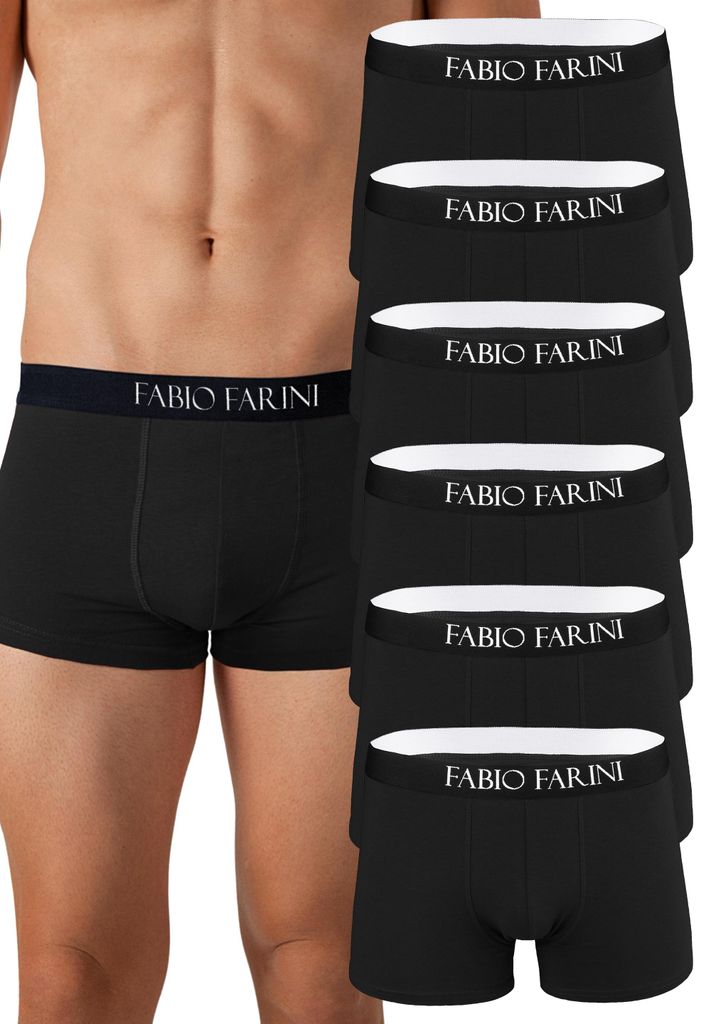 Fabio Farini - 6 Stück Herren Boxer Unterhosen Baumwolle - Produktbild 