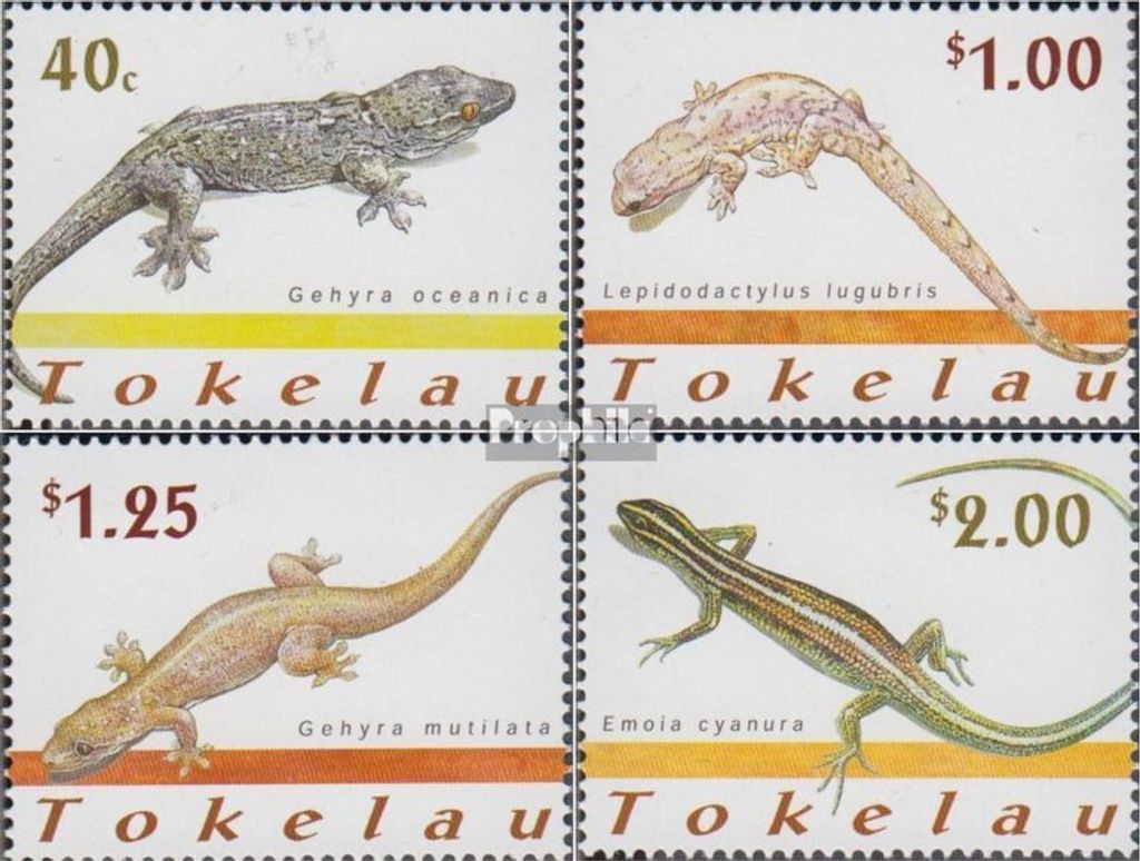 Briefmarken Tokelau 2001 Mi 298-301 (kompl.Ausg.) postfrisch Reptilien