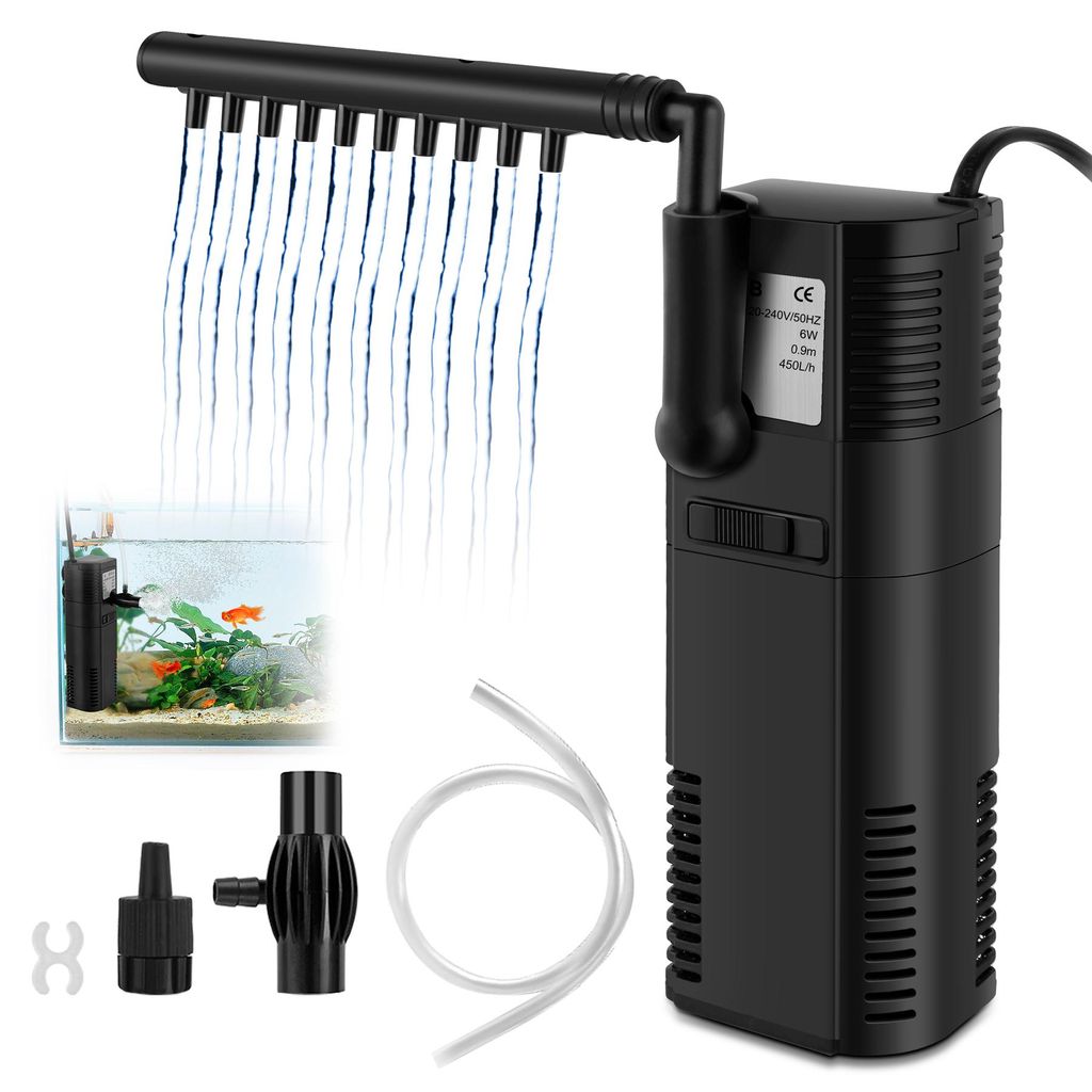 Speed Aquarium Pumpe Filterpumpe 450L/h 6W Aquarium Produktbild 