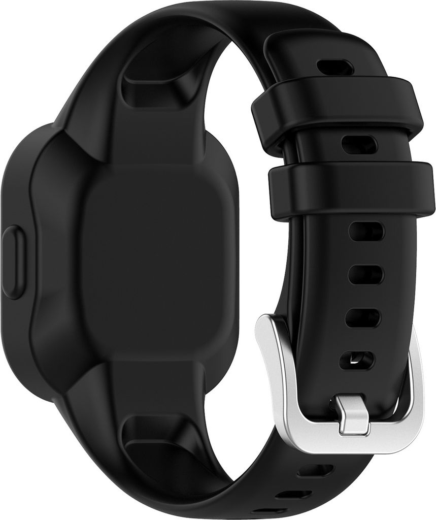 Schauen Sie sich ein einteiliges weiches Silikon-Armband-Armbandband für Garmin Fit JR3/Vivofit Jr.3 an-Schwarz