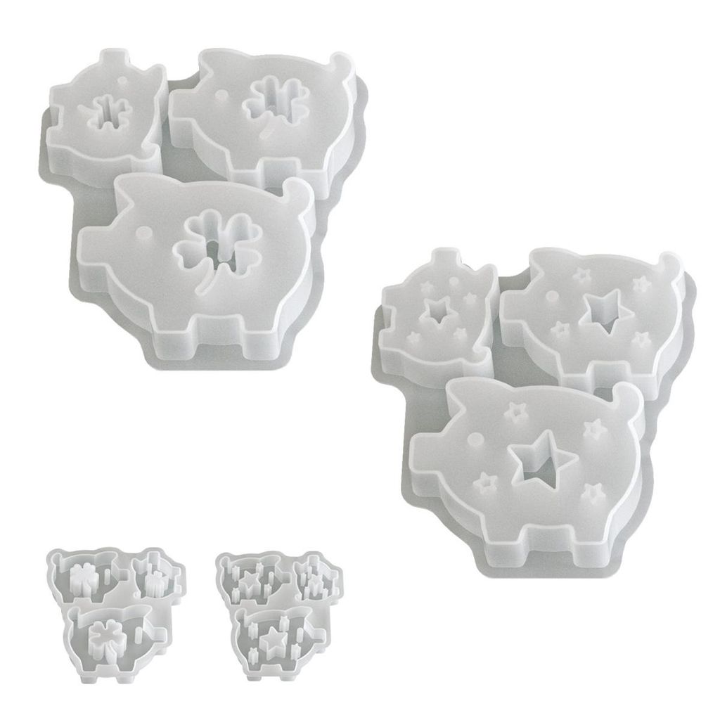 3D Silikonform Schwein zum Gießen, dekorative Gießform für kreative Bastelideen und kleine Geschenke
