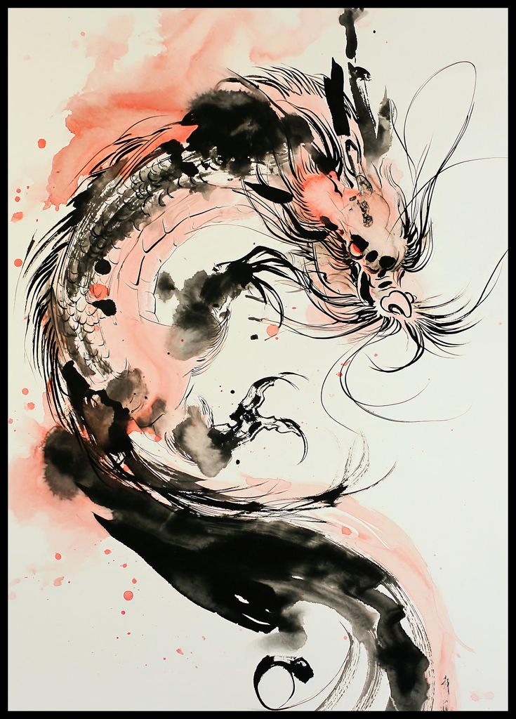 Plakat 64x90cm Drachenwut