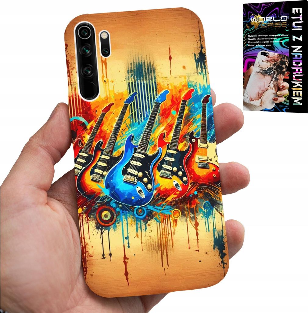 Hülle Für Xiaomi Note 8 - E-Gitarre, Rock And Roll, Metall