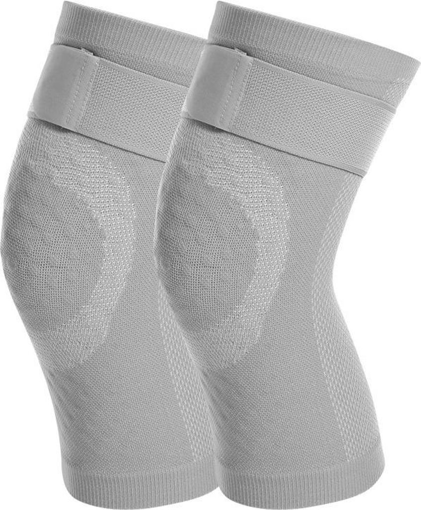 INF Sommerliche dünne Kniepolster - Atmungsaktiver & komfortabler Halt Grau L