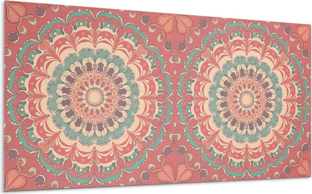 Mandala-Muster Mit Details – Selbstklebende Fliesen – Wandverkleidung – Wandpaneel – PVC Fliesen – Vinylflisen – PCV Flisen – Selbstk...