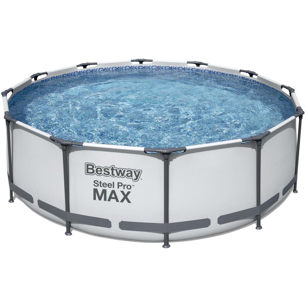 Steel Pro Max™ Frame Pool Komplett-Set, rund, mit Produktbild 