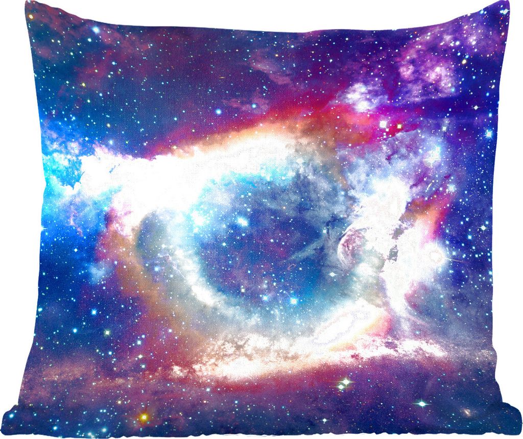 MuchoWow Zierkissen Sofakissen Wohnzimmer Dekokissen 45x45 cm Weltraum - Regenbogen - Farben - Schlafpolster - Polster für das Sofa