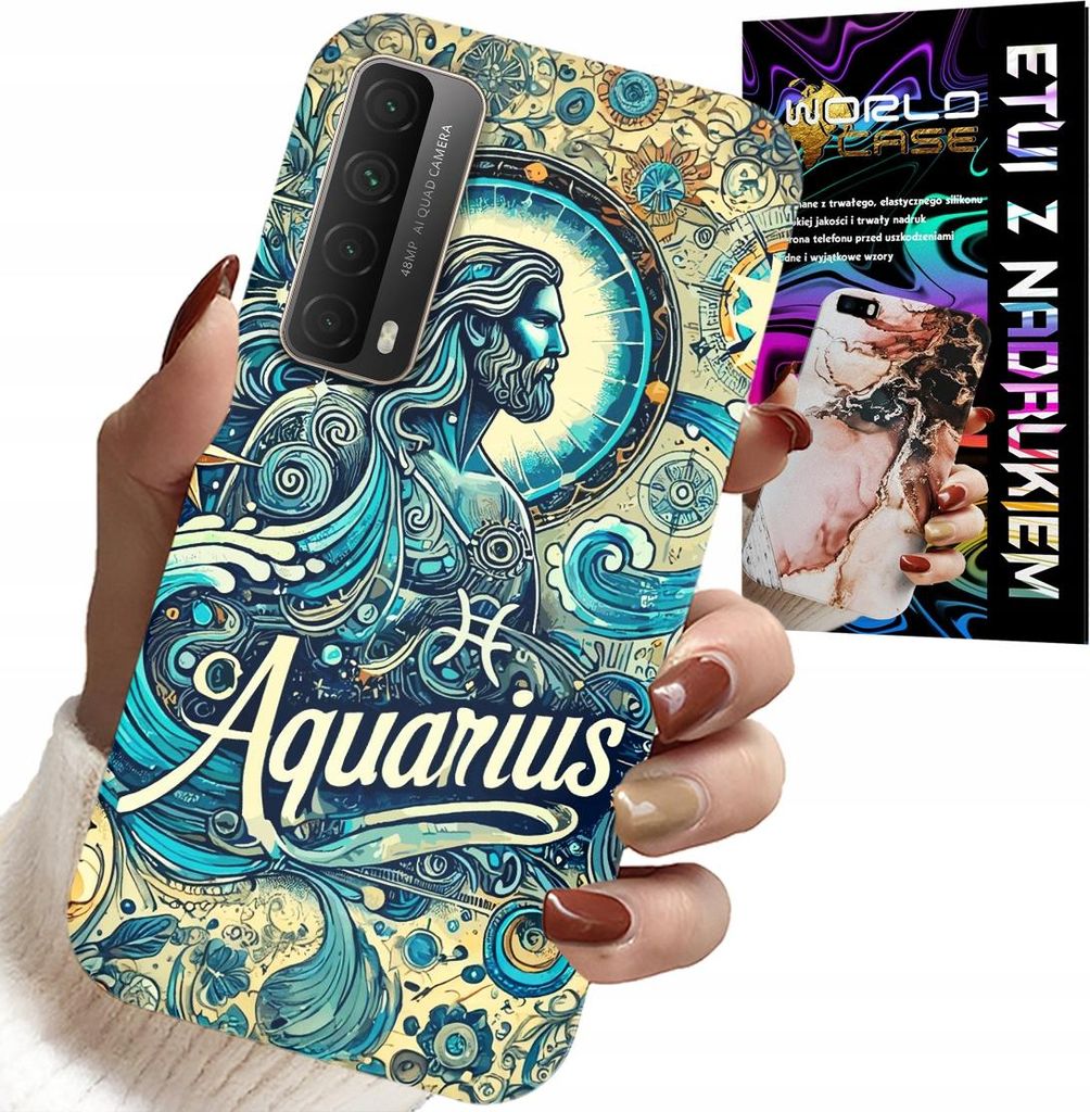 Hülle Für Huawei P Smart 2021 - Sternzeichen Wassermann, Astronomische Rückseite