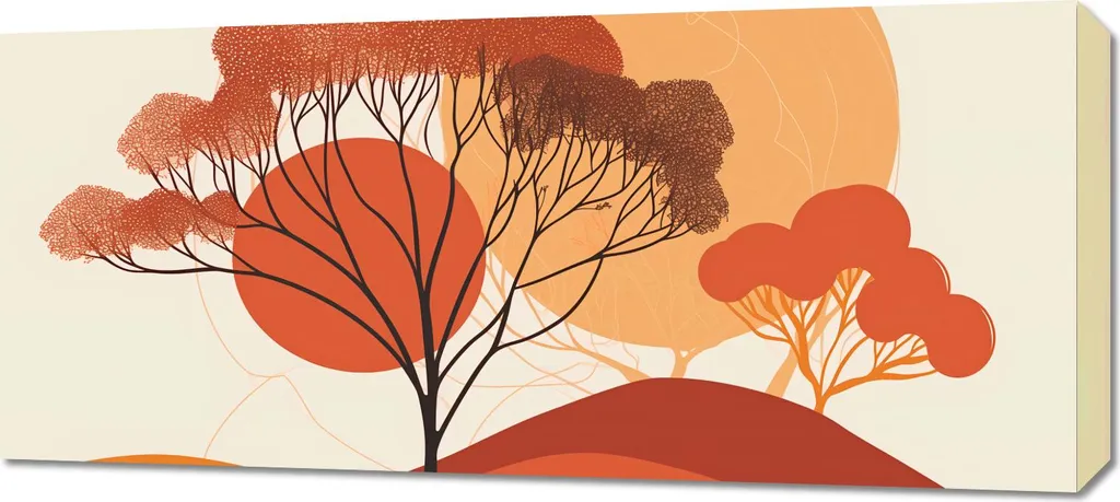 Quadro 90x40cm Gli Ultimi Raggi del Sole - Stampa su Tela Anti-UV