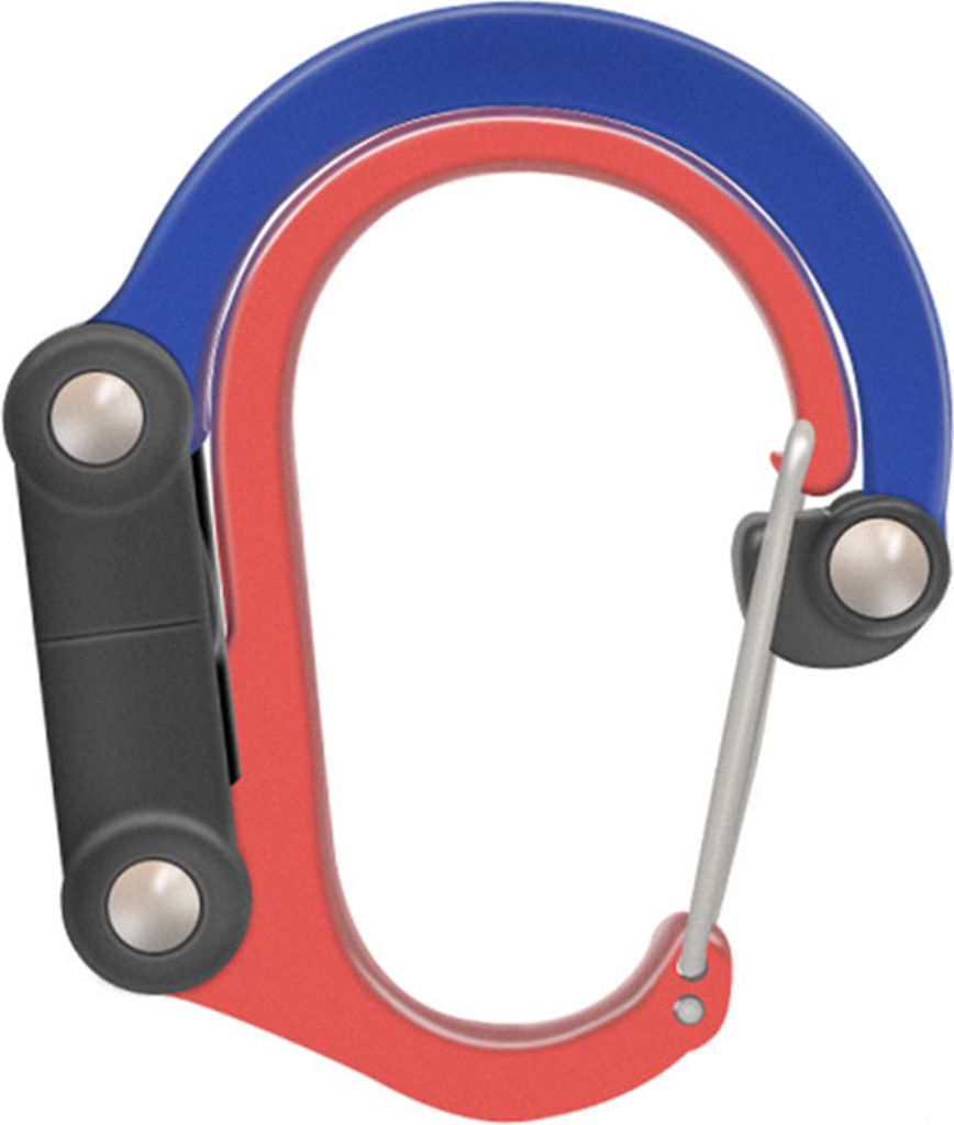 Kletterkarabiner Starke tragende D-förmige Sicherheitsschnalle Outdoor-Campingausrüstung für Bergsteigen
