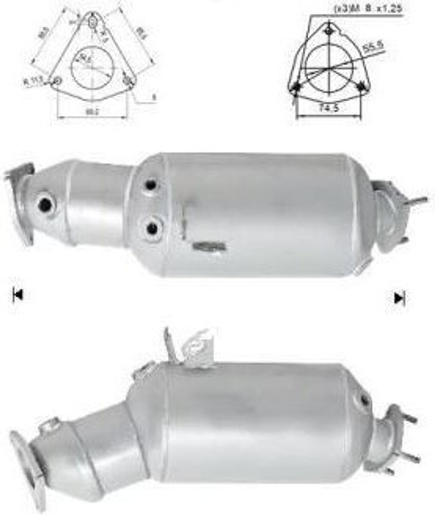 VEGAZ SEK-942 Dieselpartikelfilter DPF für SEAT Exeo ST (3R5) Euro 5 Abgasanlage Diesel