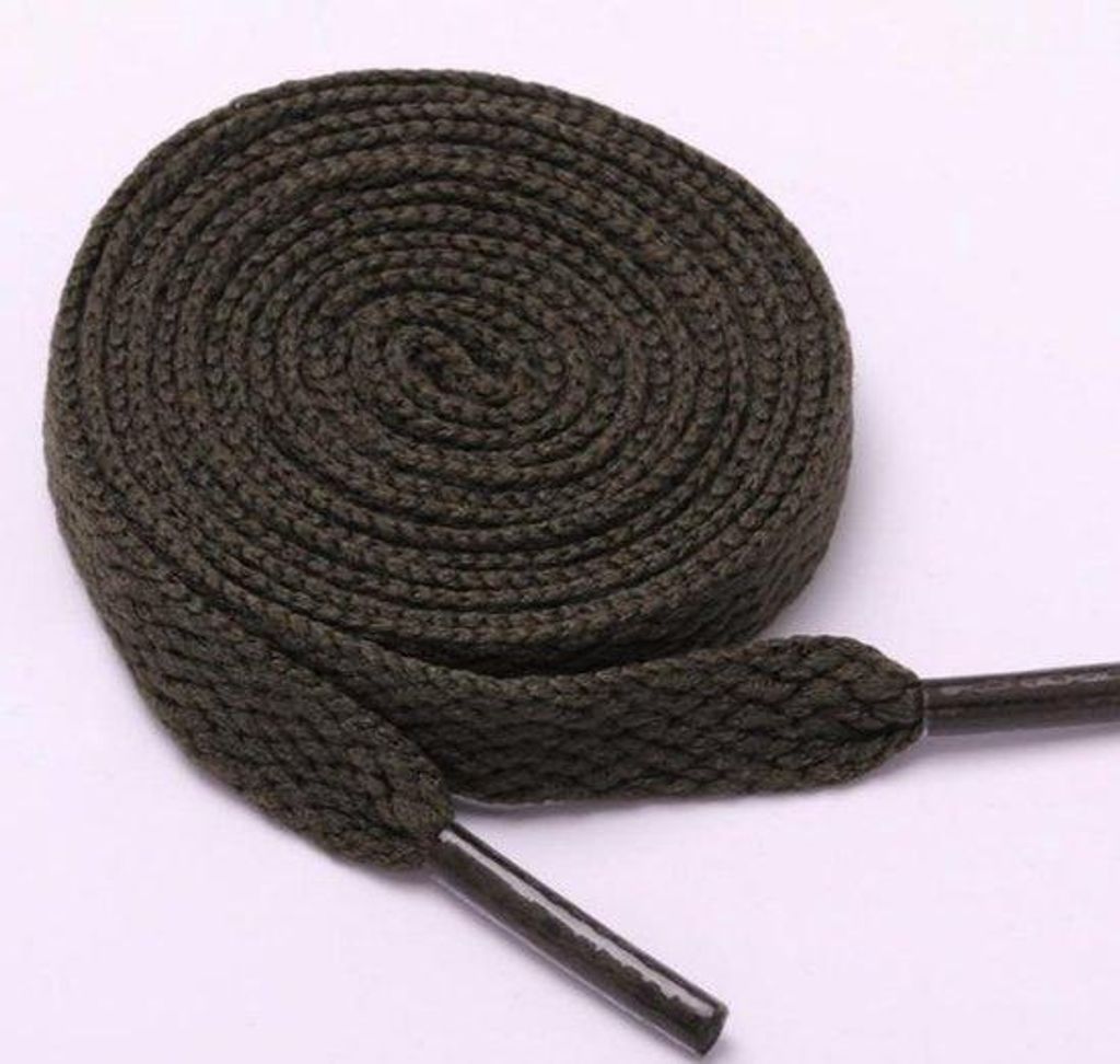 50 cm Polyester-Sportveter-8mm-Breit-4-Veter-Canvas-Wit