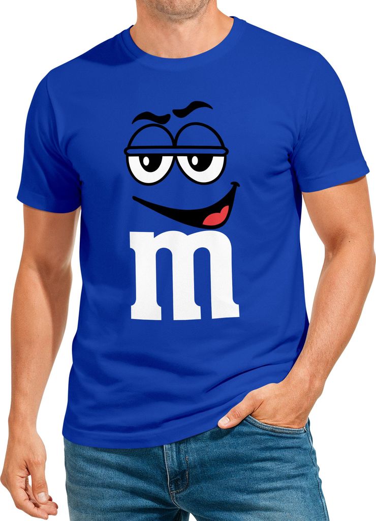 Herren T-Shirt Fasching Karneval M Aufdruck Gruppenkostüm Verkleidung Last Minute Faschingskostüme Männer Funshirt Moonworks