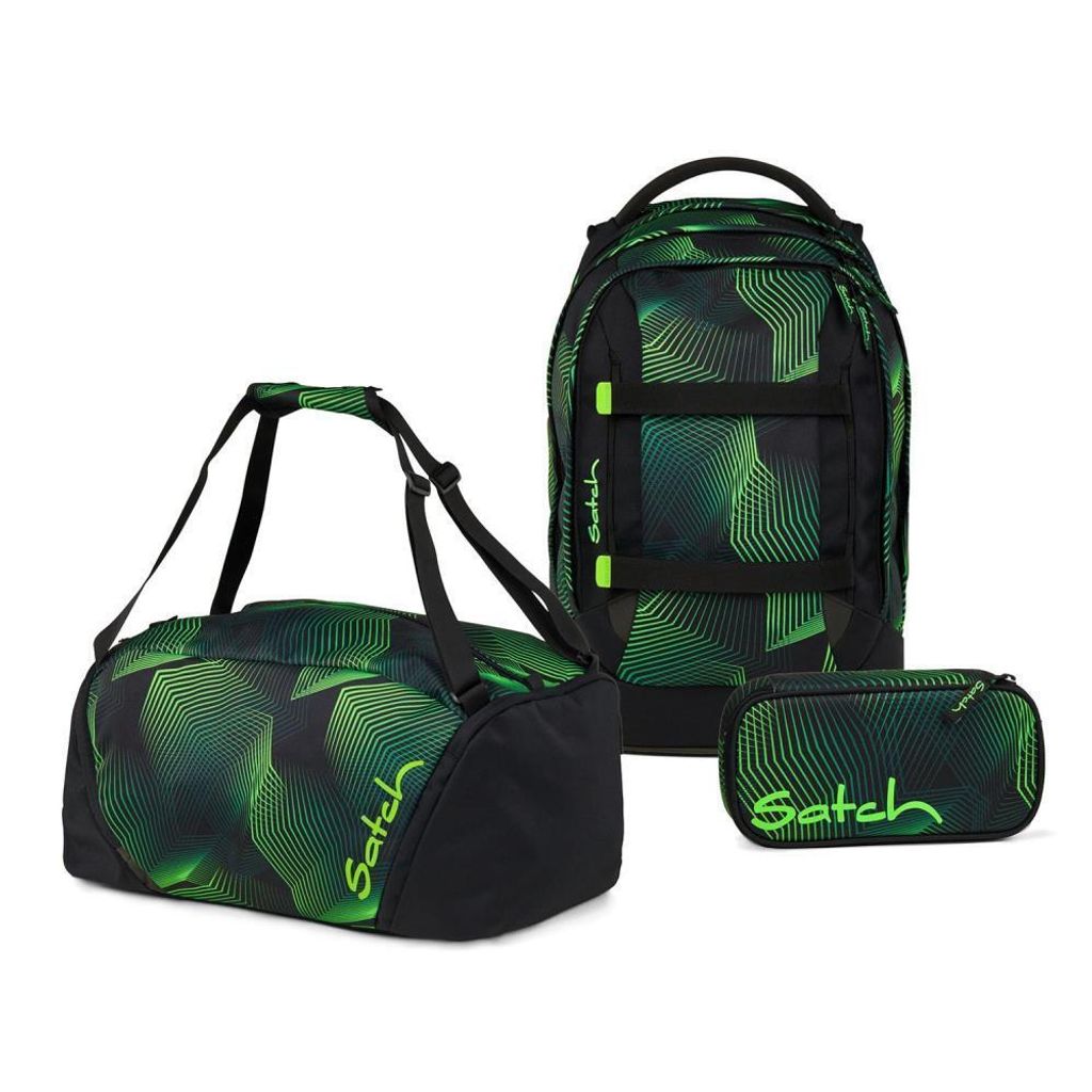 Satch, zestaw plecaków szkolnych PACK Seismic Green, Zdjęcie produktu 
