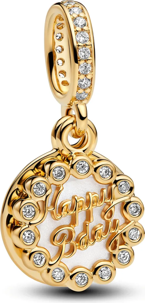 Bijou Pandora Gâteau Anniversaire 763787C01 souvenir durable argent