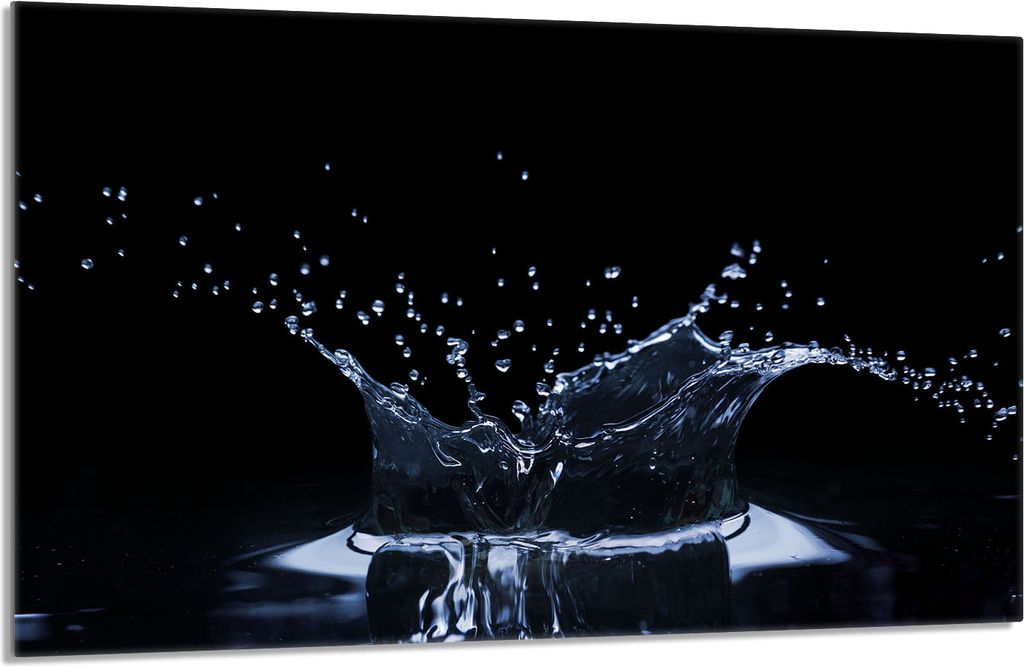 Glasschutzplatte für den Herd 80x52 Wasser