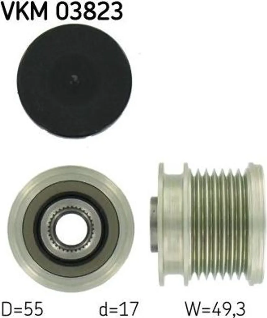 Supprimer les bruits de courroie avec la roue libre SKF VKM 03823 Mercedes
