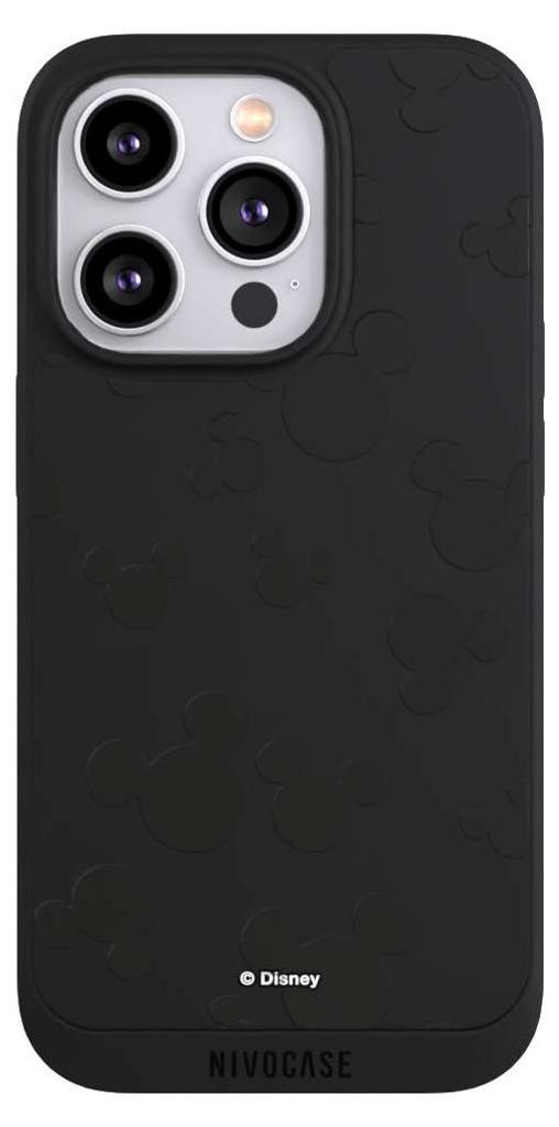 NIVOCASE Handyhülle für Apple iPhone 14 Pro Hülle NIVOpure Case Schwarz Disney Mickey Mouse Muster