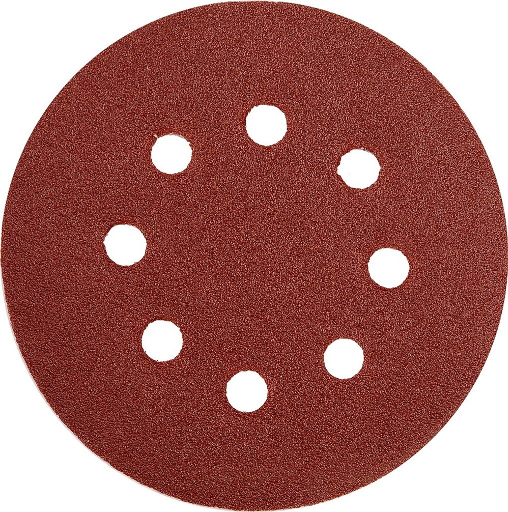 Klett-Schleifscheiben mit Löchern 125mm, p80, 5 Stück YT-83453 YATO