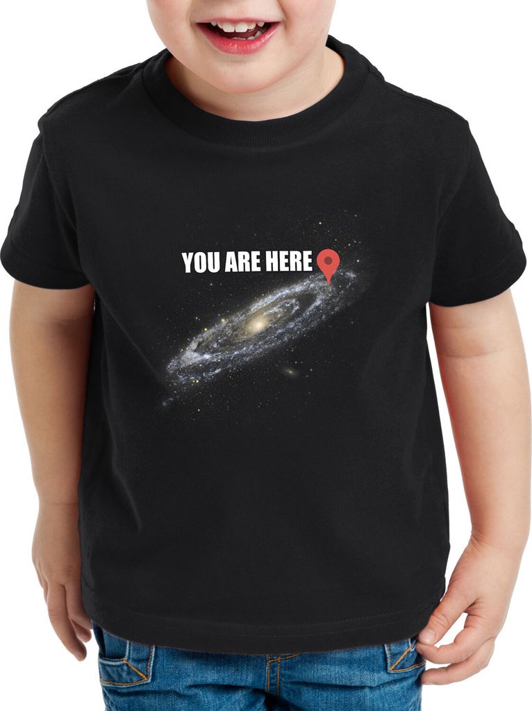 style3 Galaxy - you are here Kinder T-Shirt navigationssystem