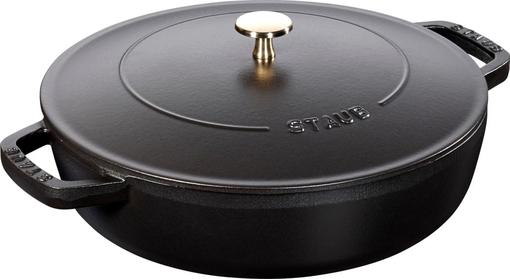 Staub 40511-472, 3,7 l, Schwarz, Eisenguss, Emaille, Produktbild 