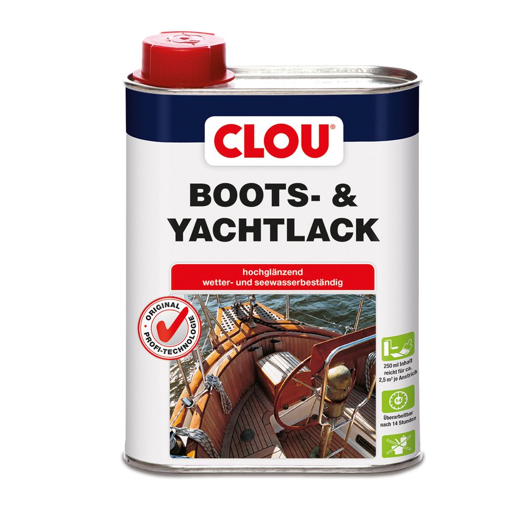 Clou Yachtlack Bootslack 250 ml Produktbild 