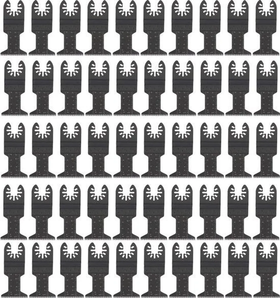 Lames de scie oscillantes pour outil multifonction bois et PVC, lot de 50