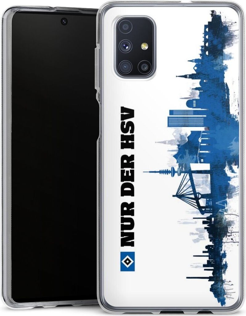 DeinDesign Handyhülle für Samsung Galaxy M51 Silikon Hülle Case Smartphone Schutzhülle Bundesliga HSV Offizielles Lizenzprodukt