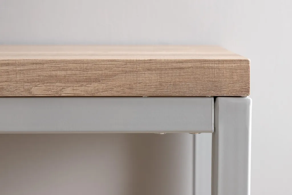 Table console Rise 30x110 cm finition frêne gris avec structure robuste - 13