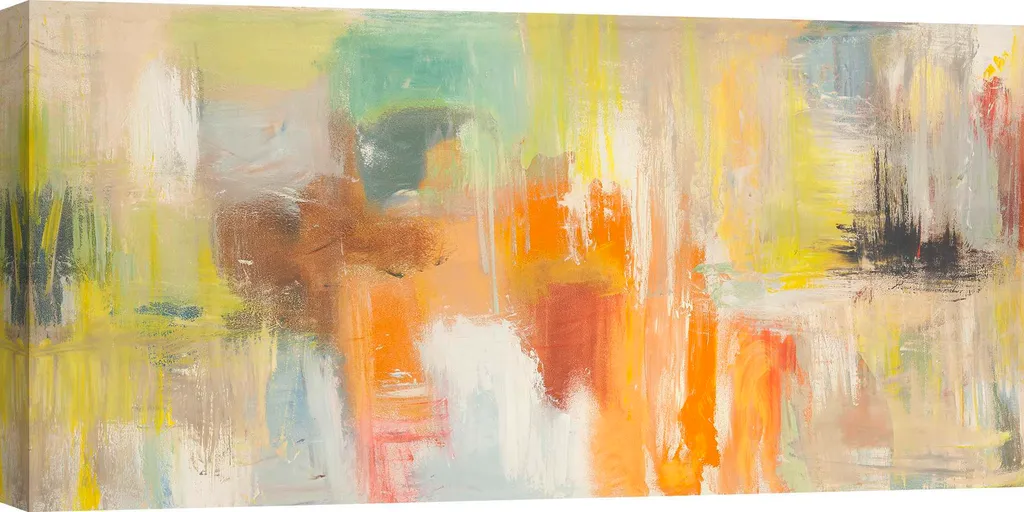 Tableau Lucas abstrait 100x50 cm - Toile haute qualité reflets eau