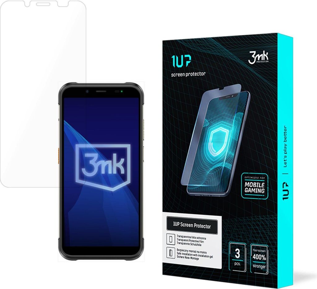 3mk Display Schutzfolie 1UP für Ulefone Power Armor 16 Pro / 16S transparent Gaming (3 Stück)